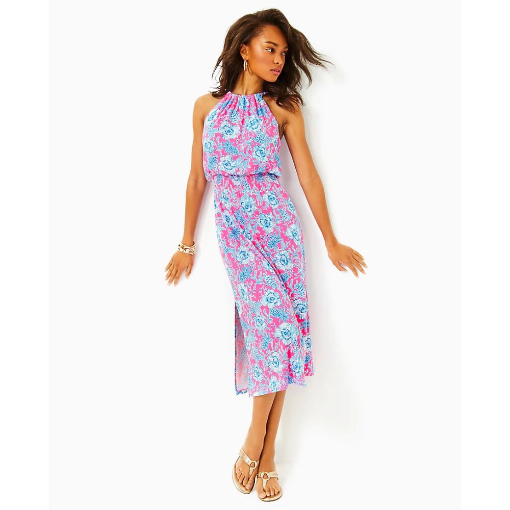 NWOT Lilly Pulitzer Gracelyn halter midi dress - Picture 2 of 16